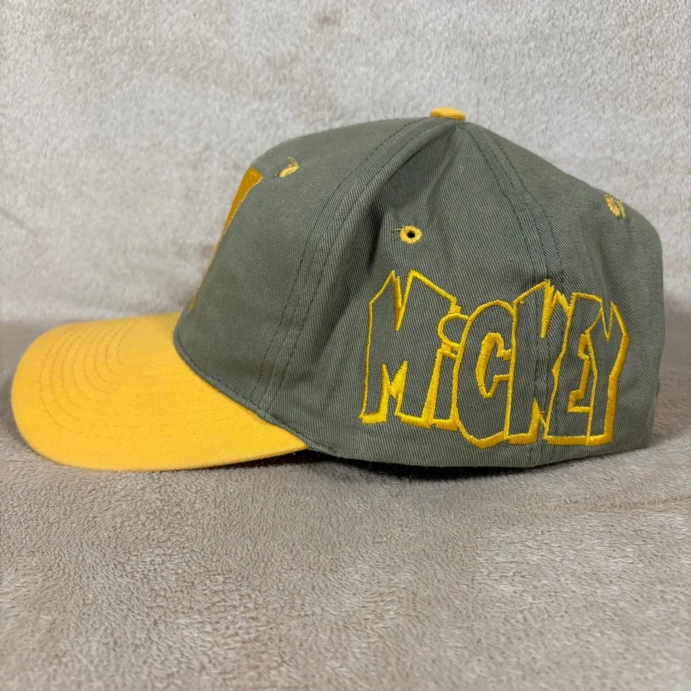 VTG 1990s Mickey Unlimited Disney Hat Green/Yellow‎